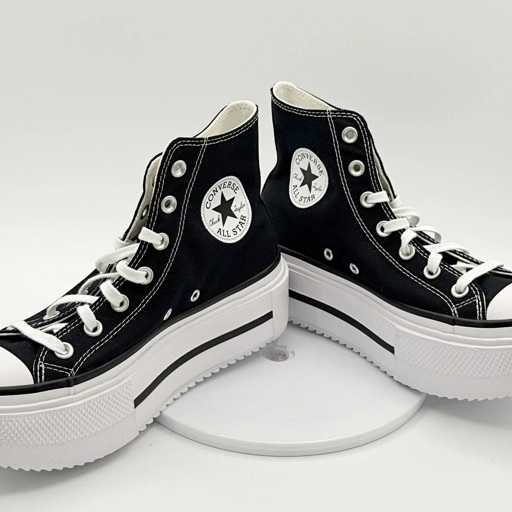 Converse Chuck Taylor All Star Lift Double Stack High Black / Size 7 Womens